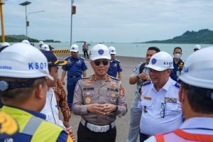 Korlantas Tinjau Jalur Penyeberangan Sumatera Menjelang Libur Nataru 2024