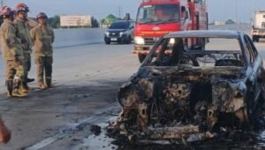 Terbakar Hebat di Tol Jogja-Solo, Mercy Ludes Tanpa Menelan Korban Jiwa