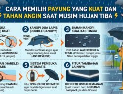 Cara Memilih Payung Yang Kuat Dan Tahan Angin Saat Musim Hujan Tiba